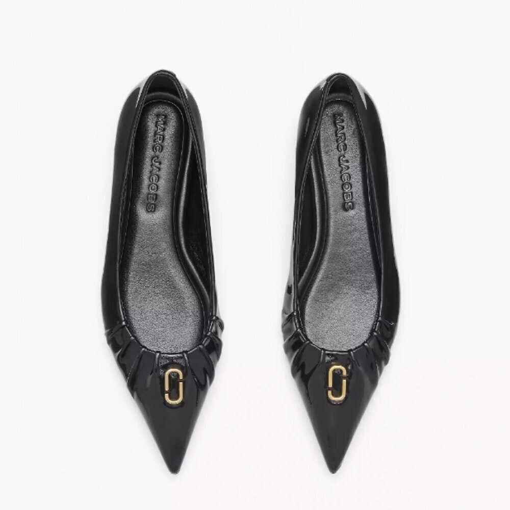 NIB! NEW! Marc Jacobs The Ali Ballerina Flat -Women Black - Picture 3 of 10